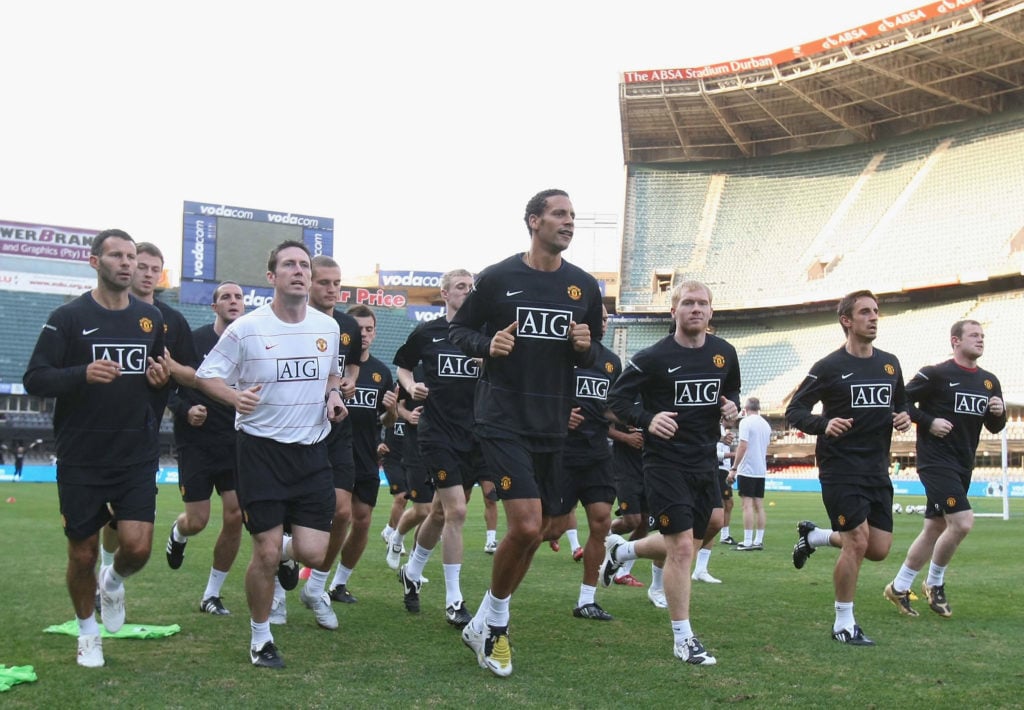Manchester United Training Session and Press Conference