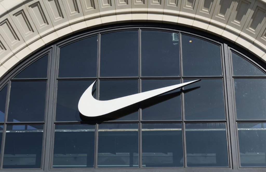 Nike Logo at The Grove in Los Angeles, California