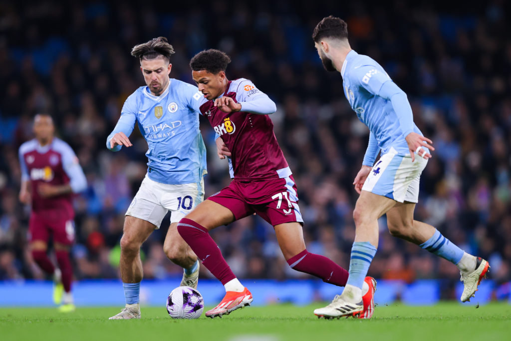 Omari Kellyman in action for Aston Villa