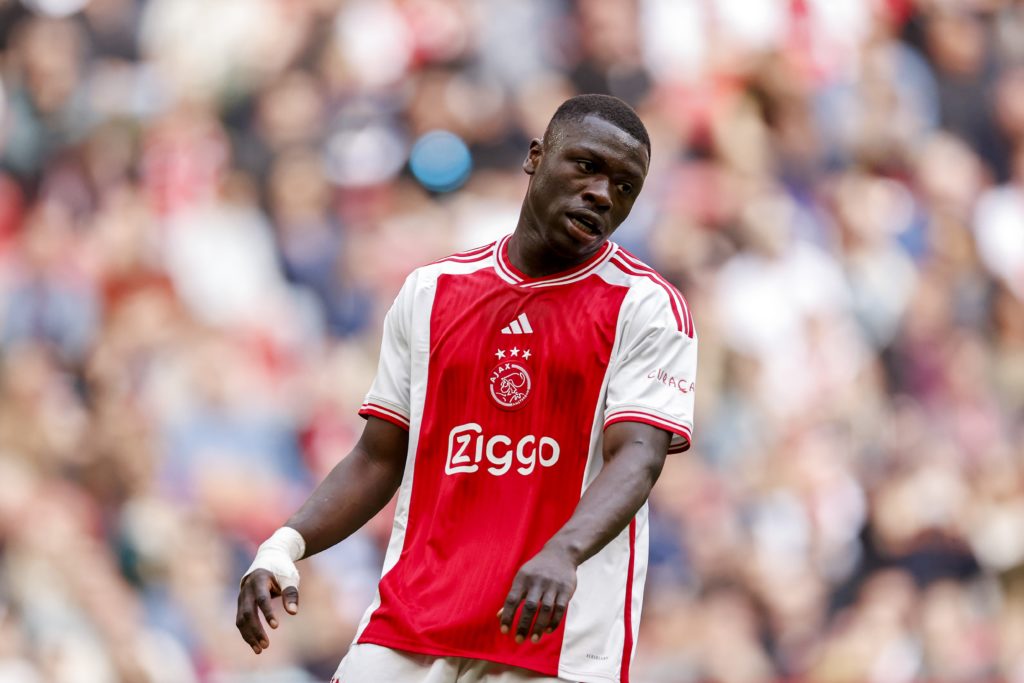 AMSTERDAM - Brian Brobbey of Ajax during the Dutch Eredivisie match between Ajax Amsterdam and FC Twente at the Johan Cruijff ArenA on April 14, 20...