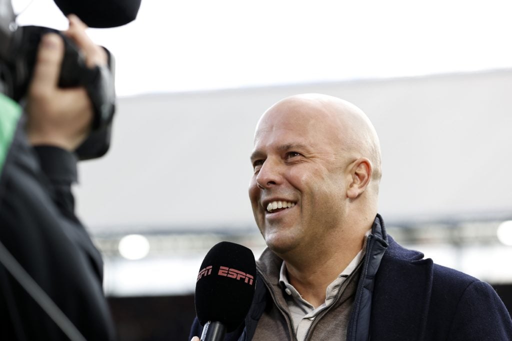 ROTTERDAM - Feyenoord coach Arne Slot prior to the TOTO KNVB Cup final match between Feyenoord and NEC Nijmegen at Feyenoord Stadium de Kuip on Apr...