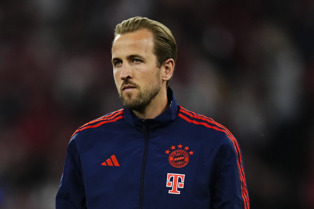 Harry Kane Centre-Forward of Bayern Munich and England prior the UEFA Champions League semi-final first leg match between FC Bayern München and Rea...