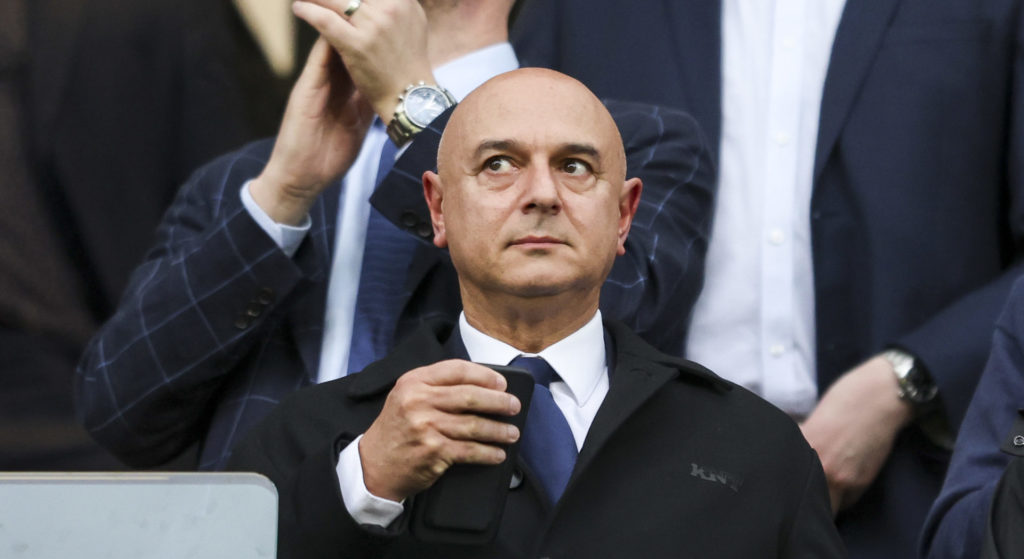 Tottenham C.E.O Daniel Levy during the Premier League match between Chelsea FC and Tottenham Hotspur at Stamford Bridge on May 02, 2024 in London, ...