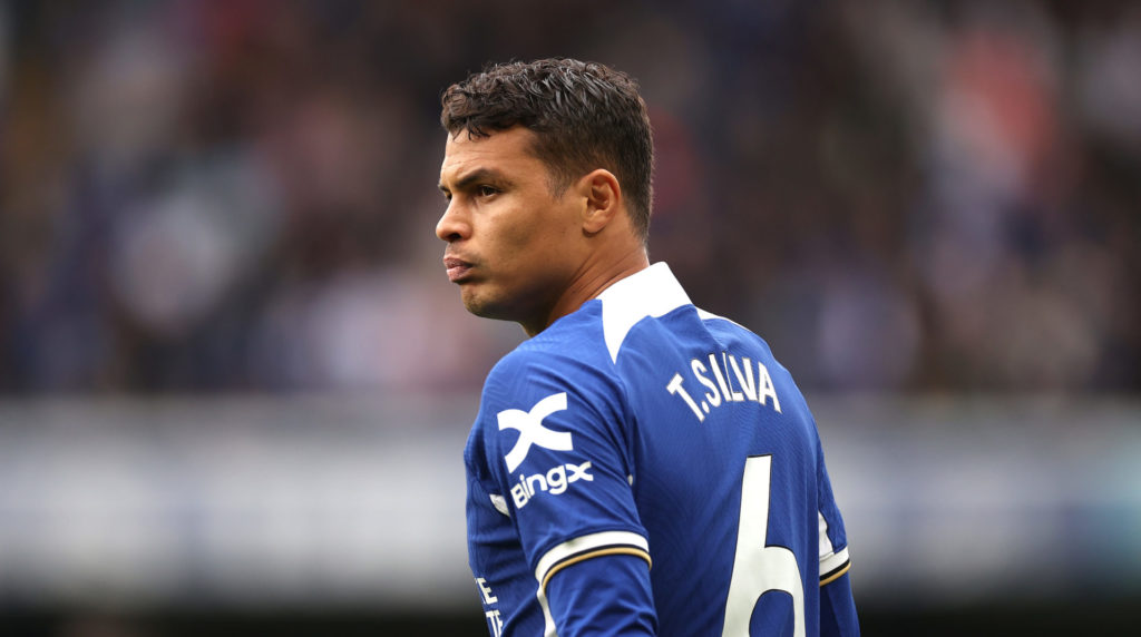 Thiago Silva in action for Chelsea
