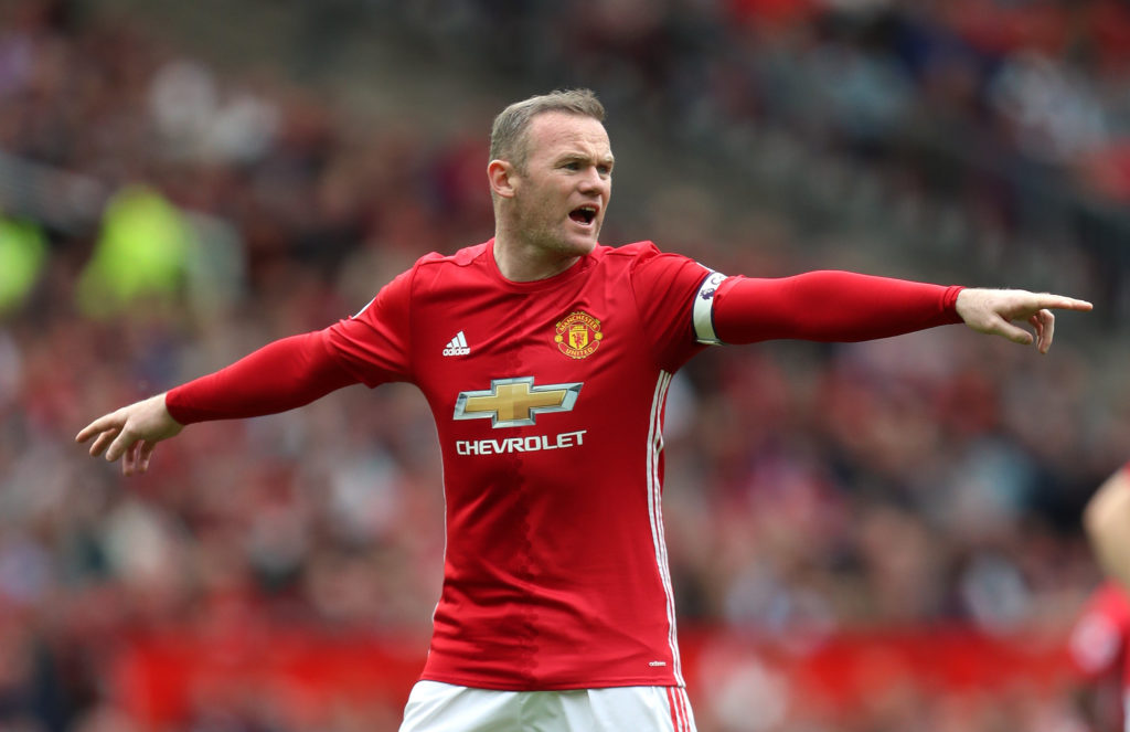 Wayne Rooney of Manchester United during the Premier League match between Manchester United and Crystal Palace at Old Trafford on May 21, 2017 in M...