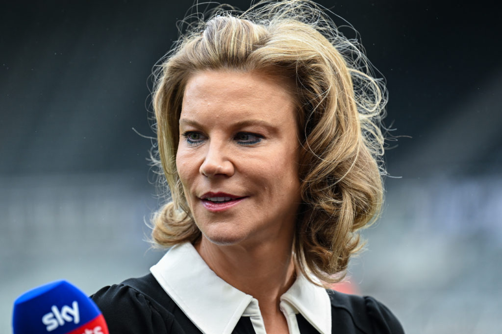 Chief Executive Officer of PCP Capital Partners Amanda Staveley arrives for the Premier League match between Newcastle United and Aston Villa at St...