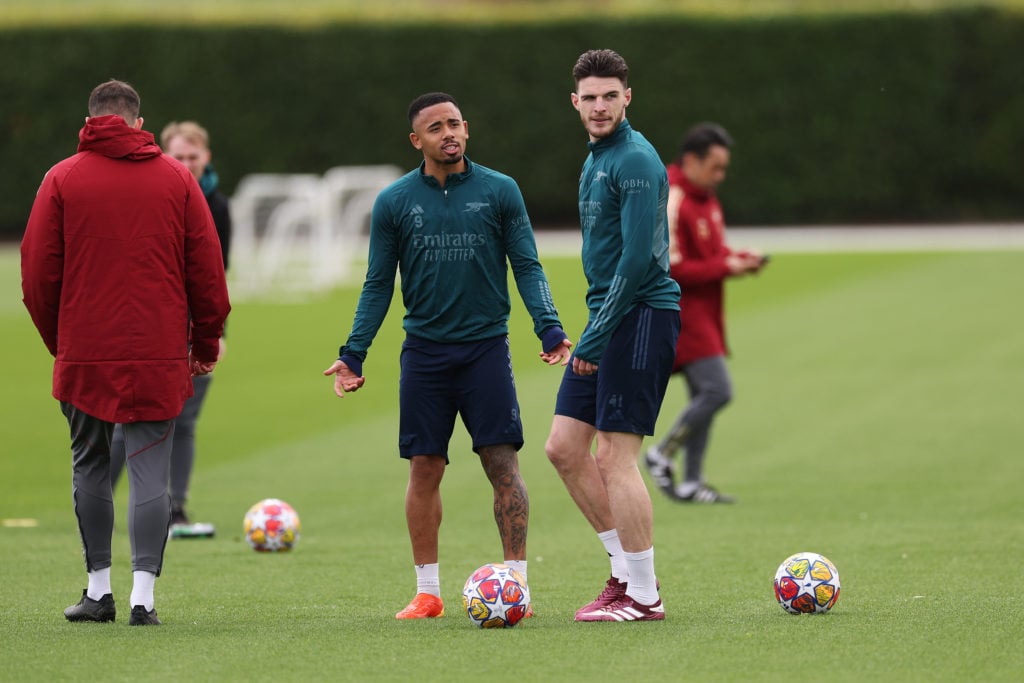 Arsenal Training Session And Press Conference - UEFA Champions League 2023/24