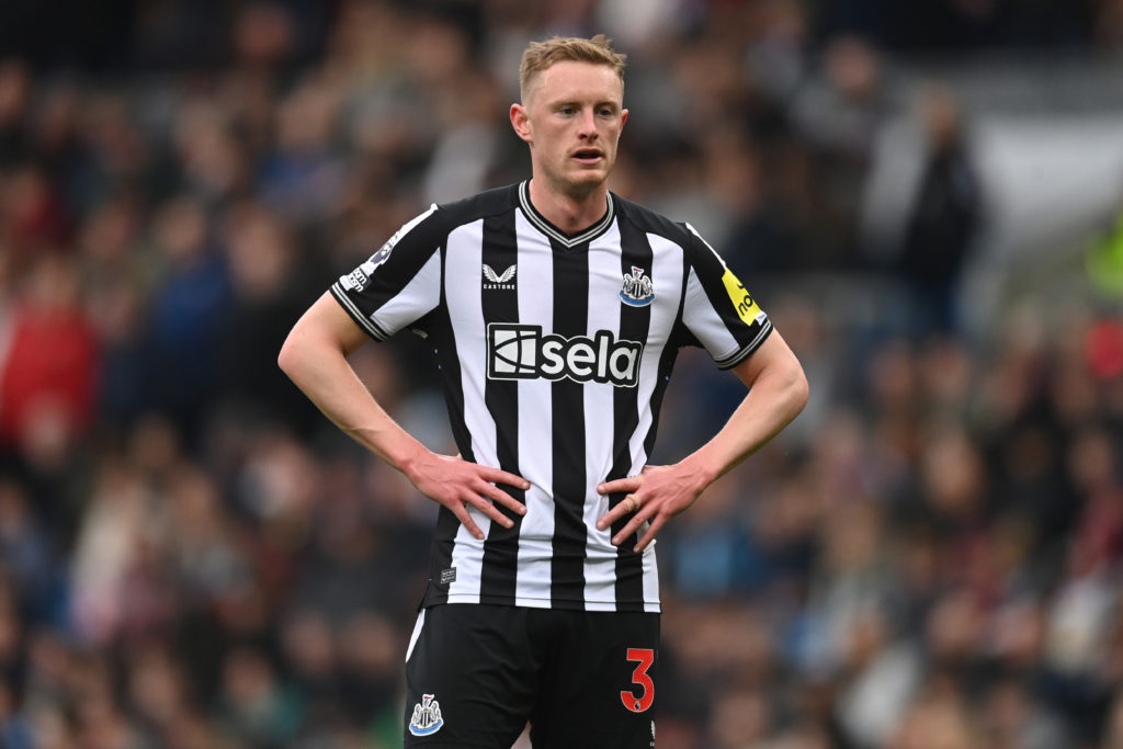 Newcastle United midfielder Sean Longstaff in action against Burnley
