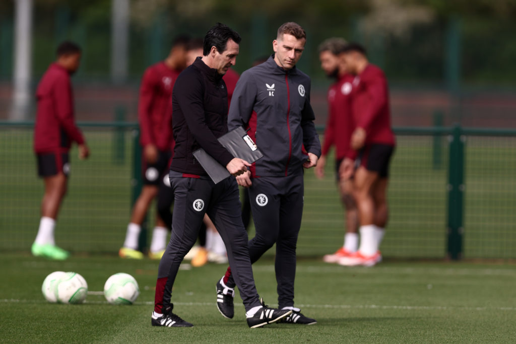 Aston Villa Training Session & Press Conference - UEFA Europa Conference League 2023/24