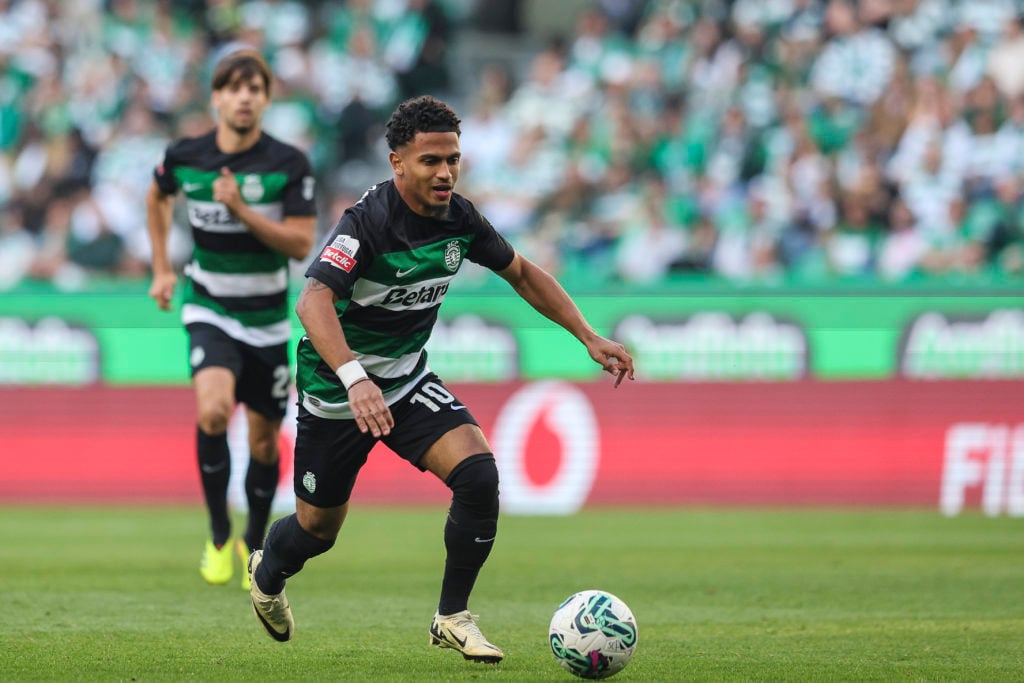 Marcus Edwards of Sporting CP during the Liga Portugal Bwin match between Sporting CP and GD Chaves at Estadio Jose Alvalade on May 18, 2024 in Lis...