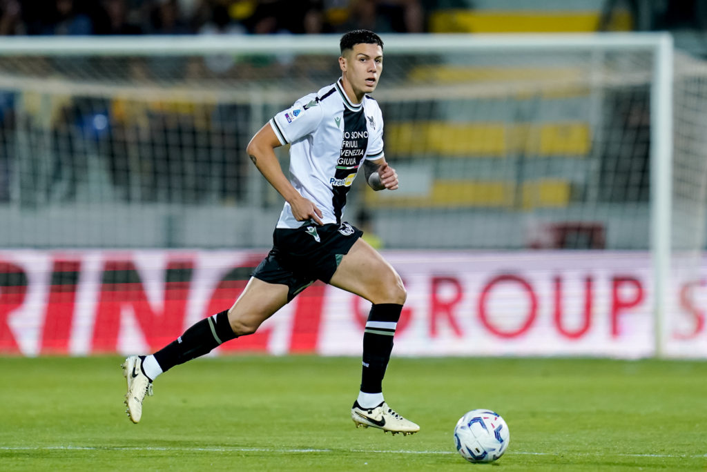 Nehuen Perez of Udinese Calcio during the Serie A TIM match between Frosinone Calcio and Udinese Calcio at Stadio Benito Stirpe on May 26, 2024 in ...