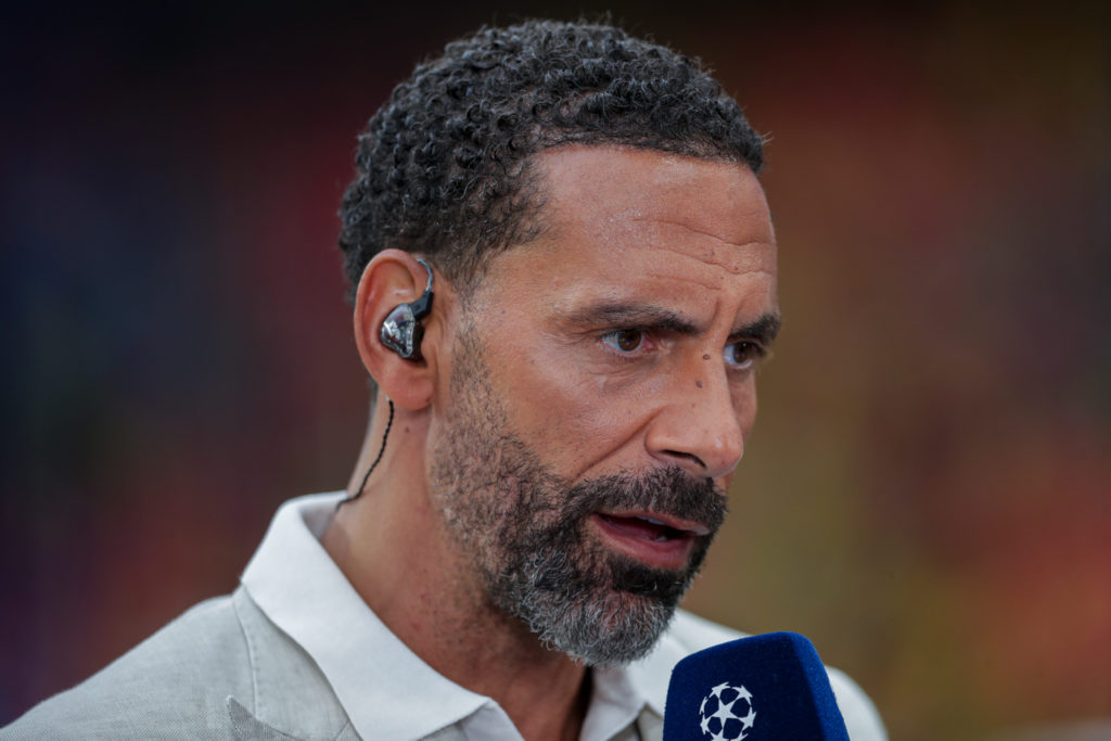 Rio Ferdinand seen during the UEFA Champions League final