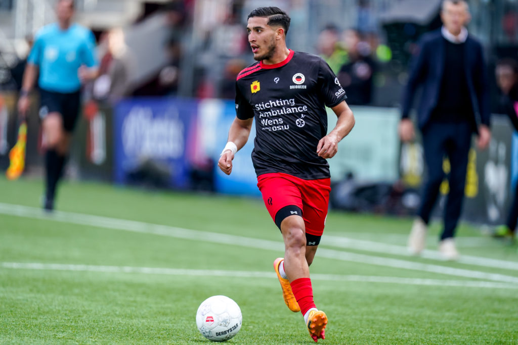 Couhaib Driouech of Excelsior Rotterdam runs with the ball during the Dutch Keuken Kampioen Divisie Promotion/Relegation Play Offs Final match betw...