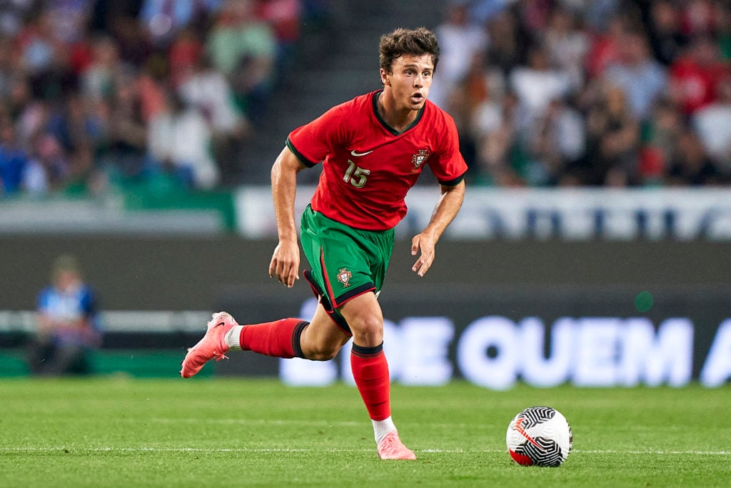 Joao Neves of Portugal is playing during the international friendly match between Portugal and Finland at Jose Alvalade Stadium in Lisbon, Portugal...