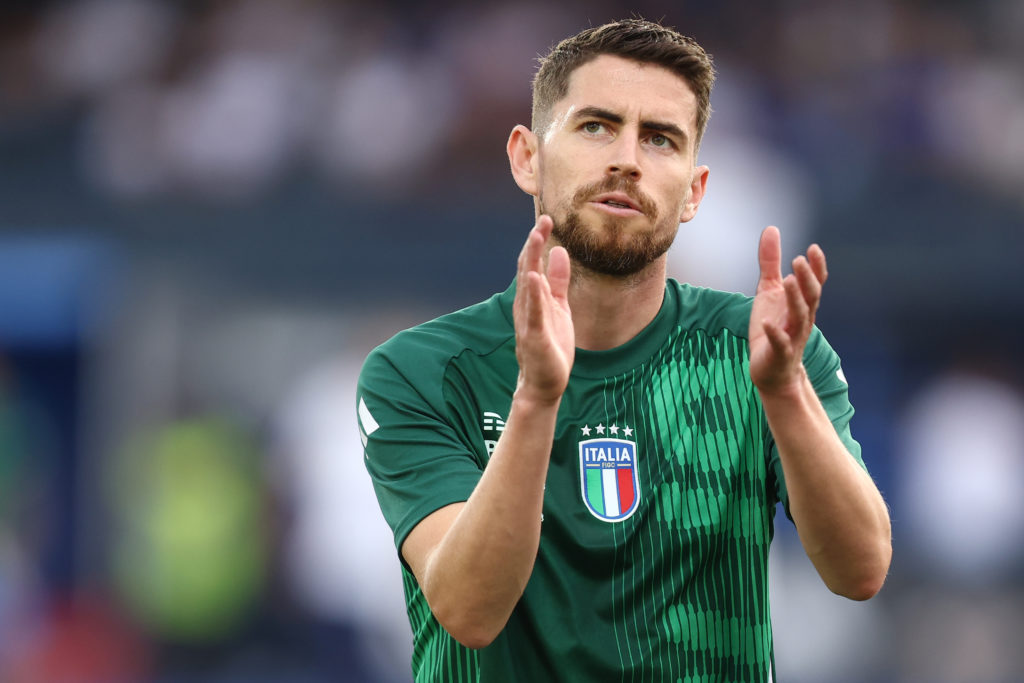 Jorginho Jorge Luiz of Italy during warm up before the friendly match between Italy and Bosnia and Herzegovina. Italy wins 1-0 over Bosnia and Herz...