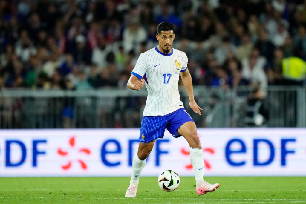 William Saliba centre-back of France and Arsenal FC during the friendly match between France and Canada at Nouveau Stade Bordeaux on June 9, 2024 i...