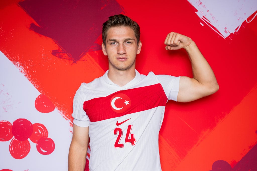 Semih Kilicsoy of Turkiye poses for a portrait during the Turkiye Portrait session ahead of the UEFA EURO 2024 Germany on June 12, 2024 in Barsingh...