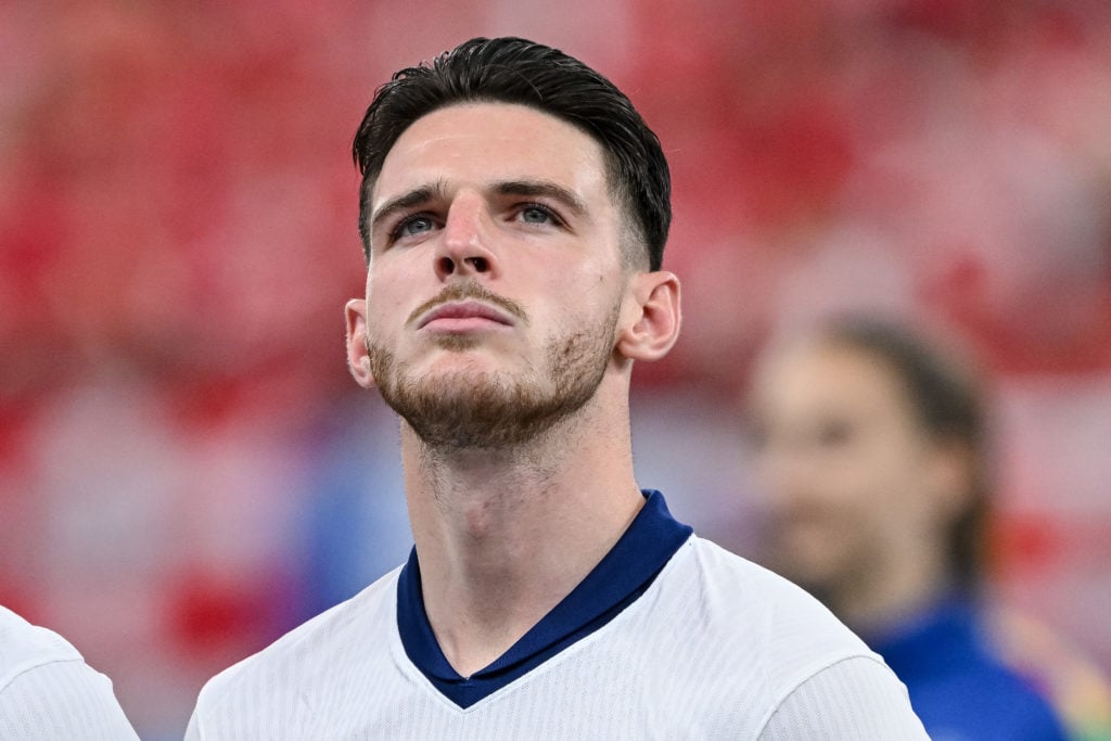 'He's here': Declan Rice sends four-word message to 'powerful' striker who has been linked with Arsenal