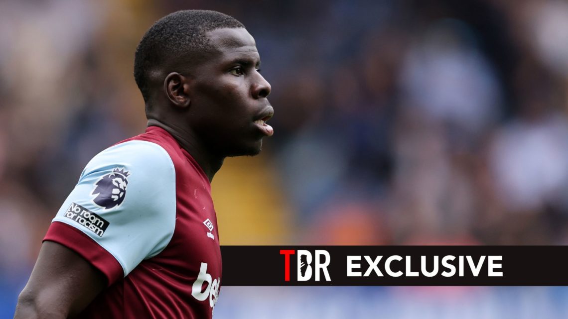 Kurt Zouma of West Ham United during the Premier League match.