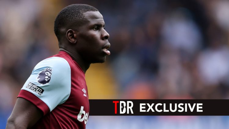 Kurt Zouma of West Ham United during the Premier League match.