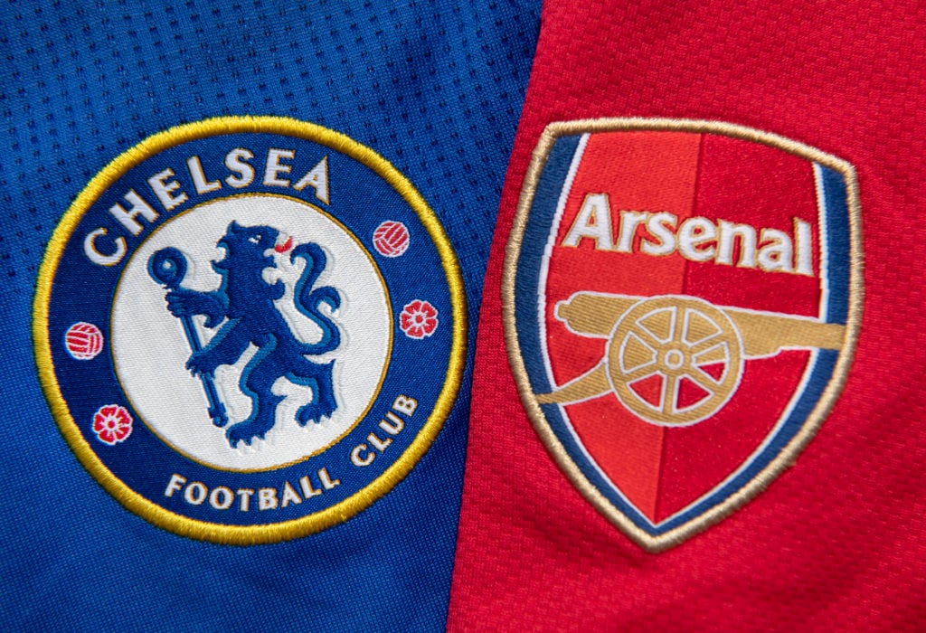 The Arsenal and Chelsea Club Badges