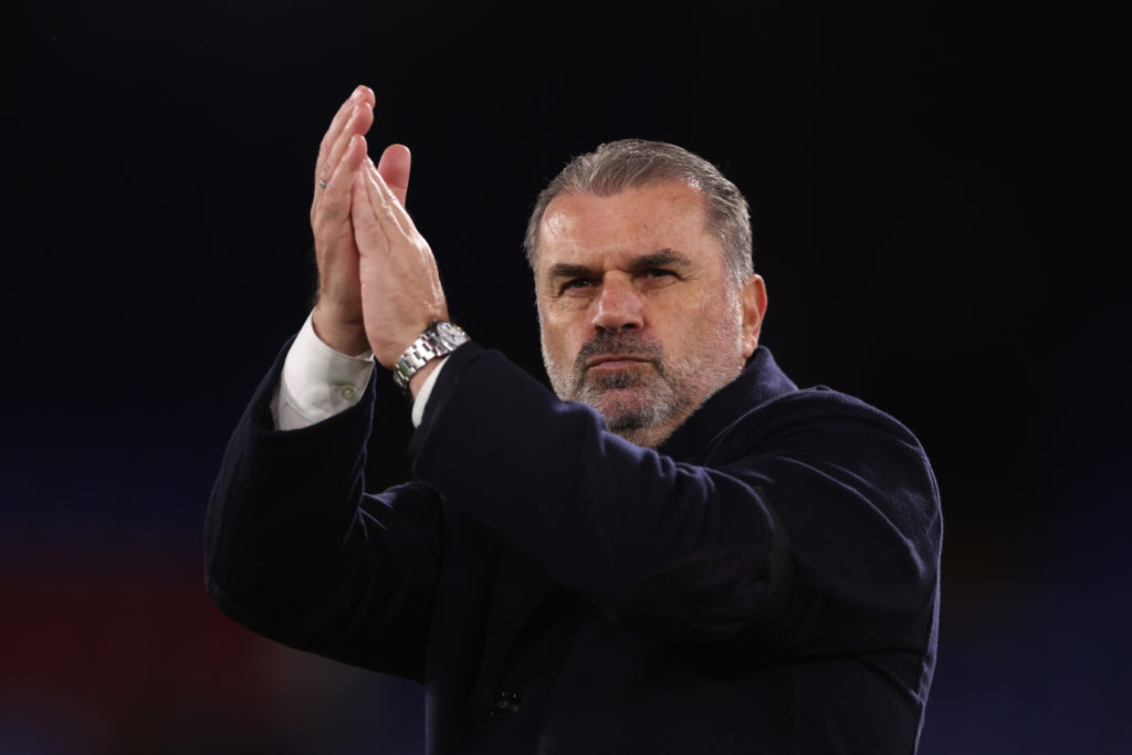 Ange Postecoglou, Manager of Tottenham Hotspur during the Premier League match between Crystal Palace and Tottenham Hotspur at Selhurst Park on Oct...