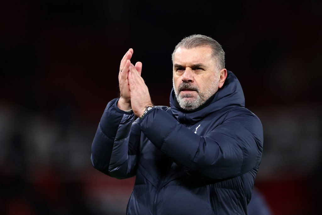 Tottenham boss Ange Postecoglou responds when asked about speculation linking him with the England job