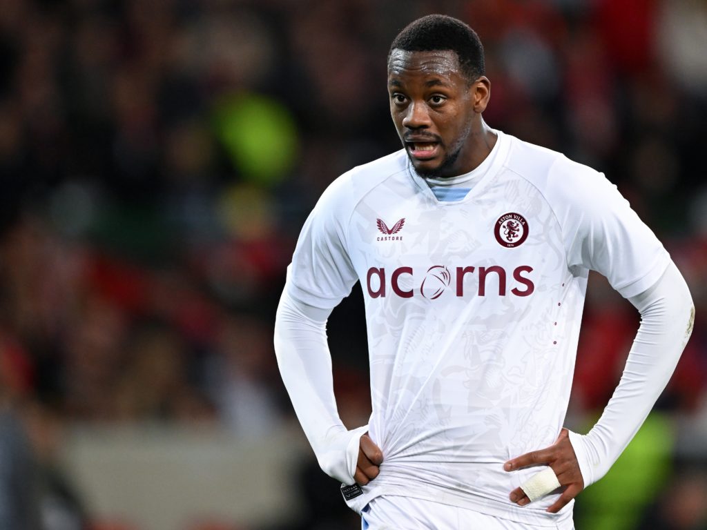 LILLE - Jhon Duran of Aston Villa FC during the UEFA Conference league quarter-final match between Lille OSC and Aston Villa at Stade Pierre Mauroy...