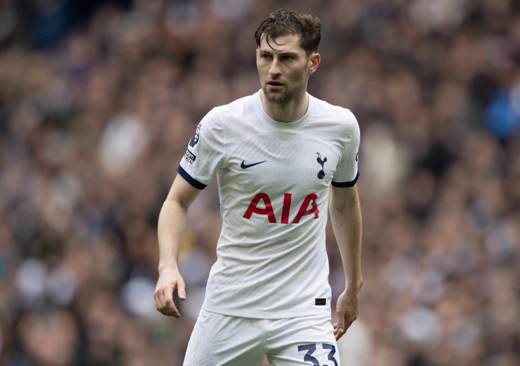 Ben Davies of Tottenham Hotspur during the Premier League match between Tottenham Hotspur and Arsenal FC at Tottenham Hotspur Stadium on April 28, ...