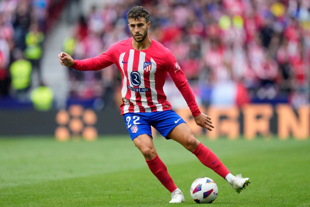 Mario Hermoso of Atletico de Madrid  during the La Liga EA Sports, date 37 between Atletico de Madrid and CA Osasuna played at Civitas Metropolitan...