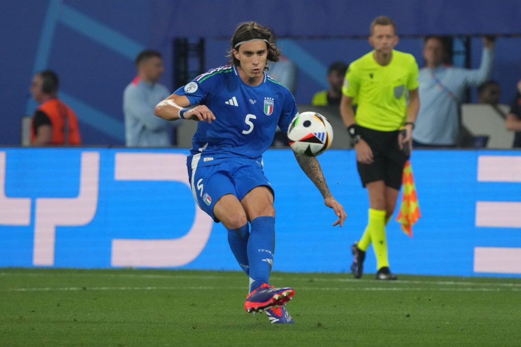 Riccardo Calafiore durante la partita della fase a gironi di Euro 2024 tra Croazia e Italia allo stadio di calcio di Lipsia il 24 giugno.