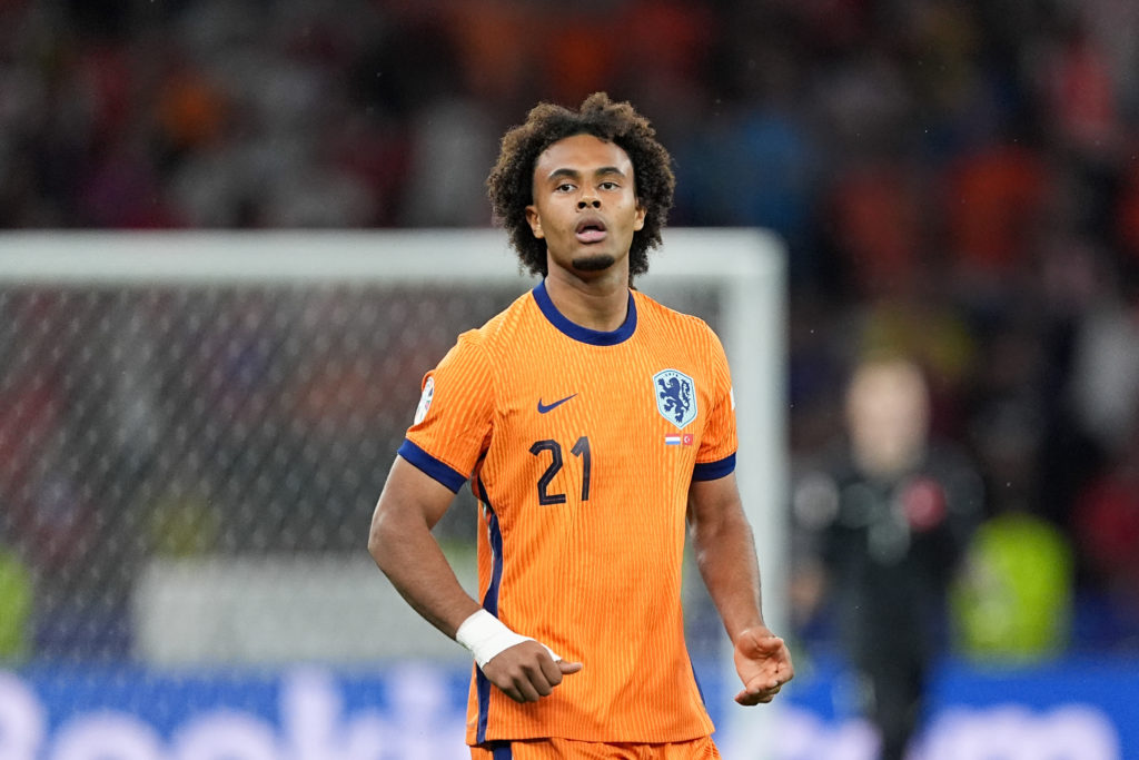 Joshua Zirkzee of Netherlands seen in  action during the