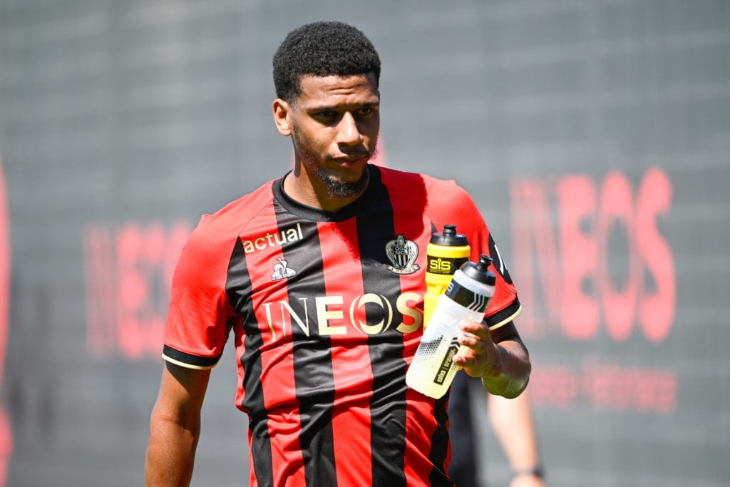 Jean Clair TODIBO of Nice during the friendly match between Nice and Lausanne at Stade de la Plaine du Var on July 10, 2024 in Nice, France.