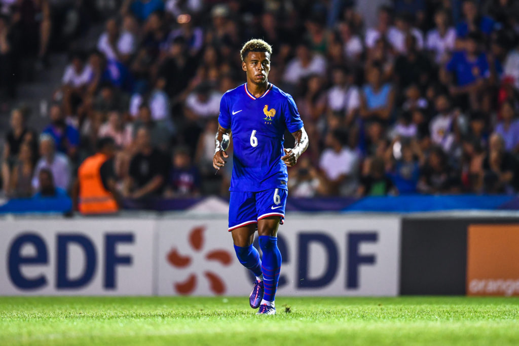 Desire DOUE of France during the friendly match U23 between France and Dominican Republic at Stade Mayol on July 11, 2024 in Toulon, France.