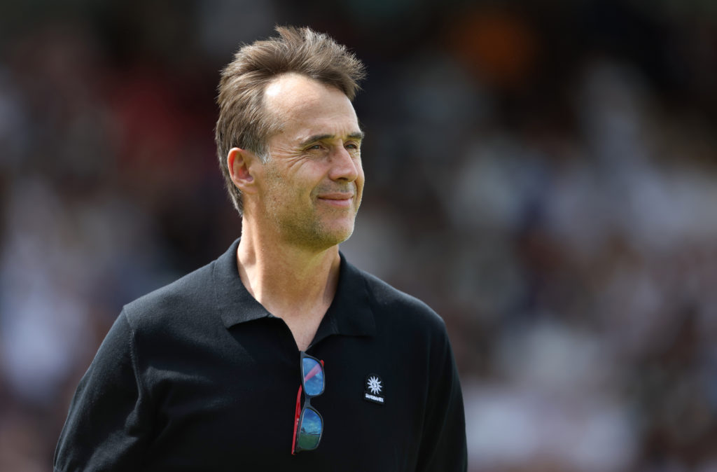 West Ham United manager Julen Lopetegui during the Pre-Season Friendly match between Dagenham & Redbridge and West Ham United at Chigwell Const...