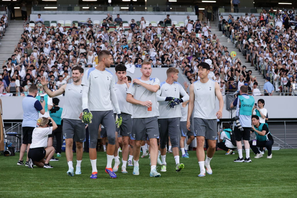 Tottenham Hotspur FC public practice ahead of the J.LEAGUE World Challenge powered by docomo match between Vissel Kobe and Tottenham Hotspur at the...