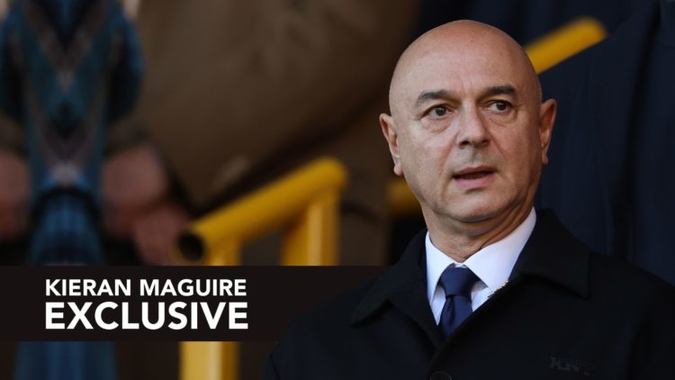 Daniel Levy the Chairman of Tottenham Hotspur during the Premier League match between Wolverhampton Wanderers and Tottenham Hotspur.