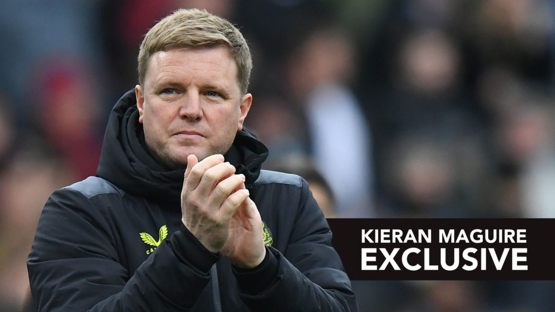 Newcastle United's Manager Eddie Howe during the Premier League match.