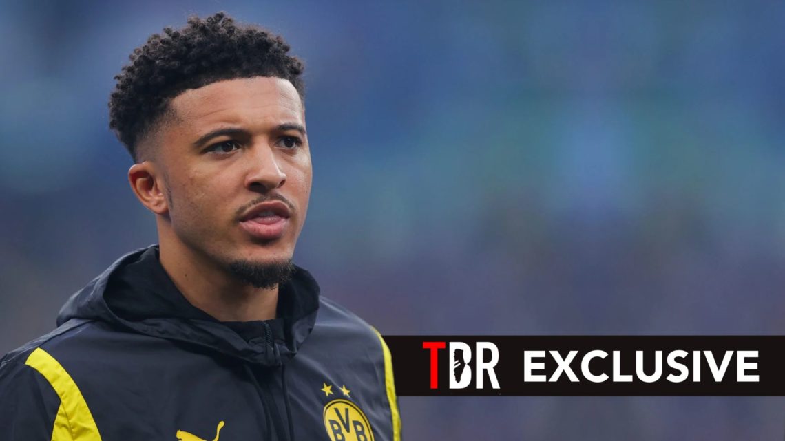 Jadon Sancho of Borussia Dortmund during the UEFA Champions League 2023/24 final match. Overlaid, a TBR EXCLUSIVE banner.