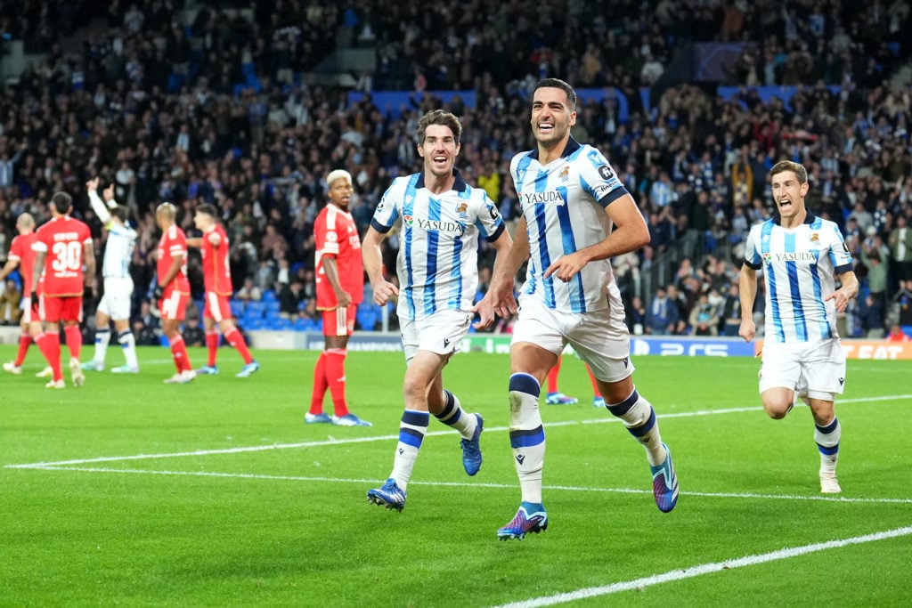 Real Sociedad v SL Benfica: Group D - UEFA Champions League 2023/24
