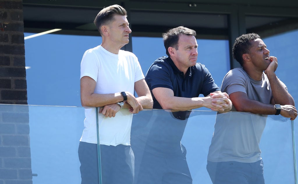 Steve Parish Co Owner of Crystal Palace & Dougie Freedman Sporting Director of Crystal Palace during the pre season friendly match between Crys...