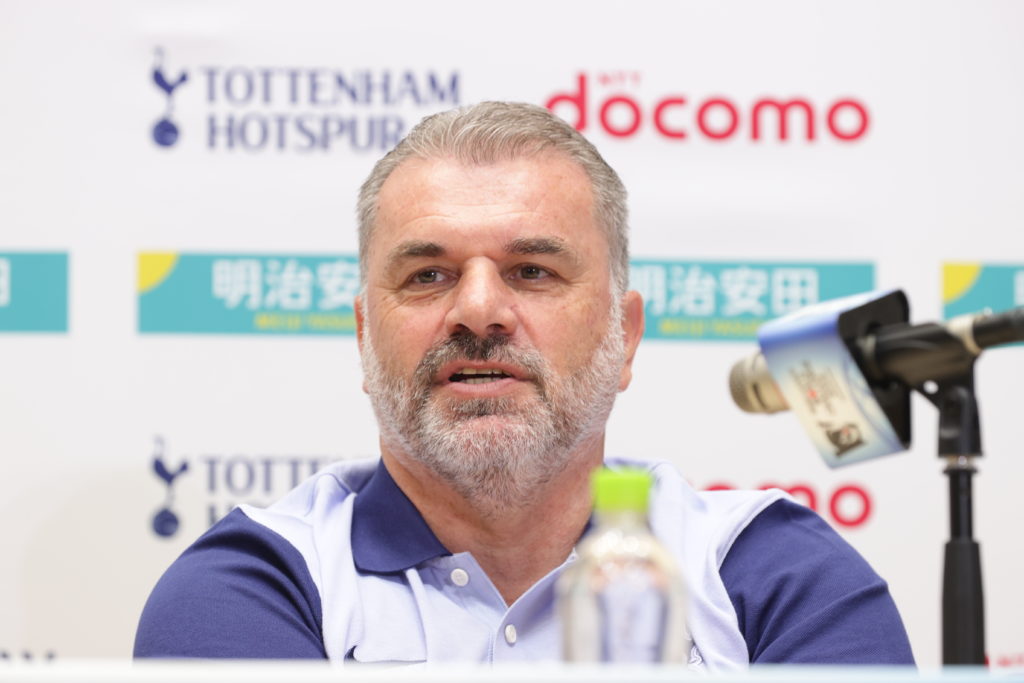 Ange Postecoglou of Tottenham Hotspur FC ahead of the J.LEAGUE World Challenge powered by docomo match between Vissel Kobe and Tottenham Hotspur at...