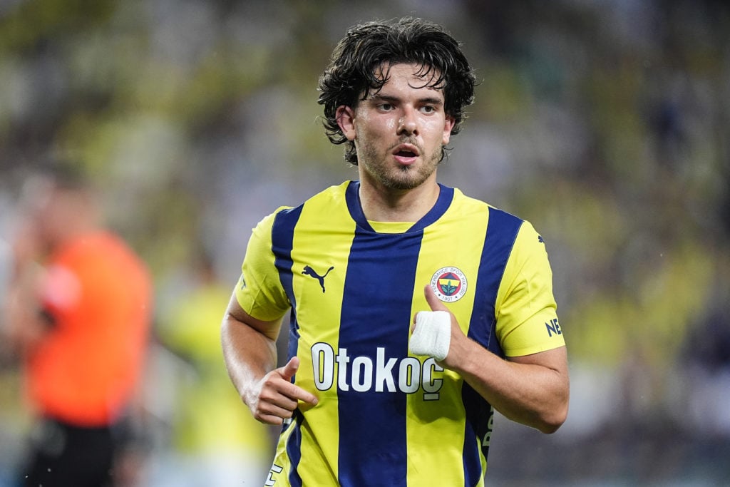 Ferdi Kadioglu of Fenerbahce in action during the UEFA Champions League Qualifying Round match between Fenerbahce and FC Lugano in Istanbul, Turkiy...