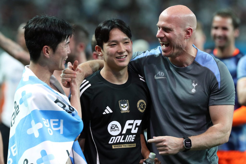 Yang Min-hyuk of Team K League (C) is seen after the pre-season friendly between Team K League and Tottenham Hotspur at Seoul World Cup Stadium on ...