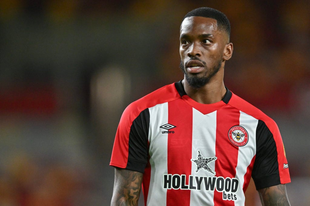 Ivan Toney of Brentford during the pre-season friendly match between Brentford and VfL Wolfsburg at the Gtech Community Stadium on August 9, 2024 i...