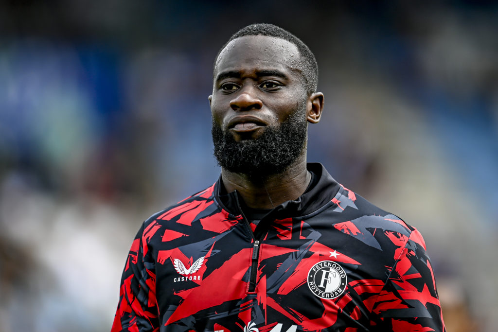 Feyenoord player Lutsharel Geertruida is playing during the match PEC vs. Feyenoord at the MAC3Park Stadium for the Dutch Eredivisie 2nd round seas...