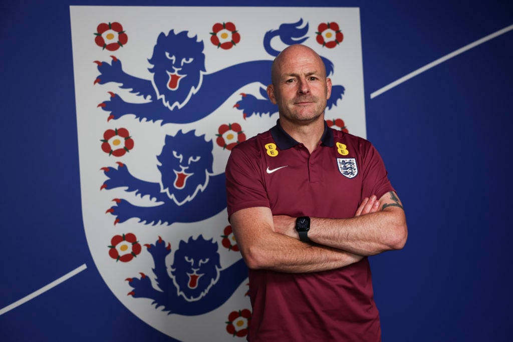 Lee Carsley poses for a photograph in his new position as Interim Manager for the England Senior Team at St George's Park on August 13, 2024 in Bur...