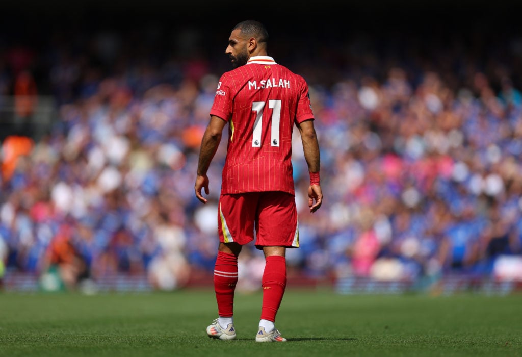 Mohamed Salah of Liverpool during the Premier League match between Ipswich Town FC and Liverpool FC at Portman Road on August 17, 2024 in Ipswich,...