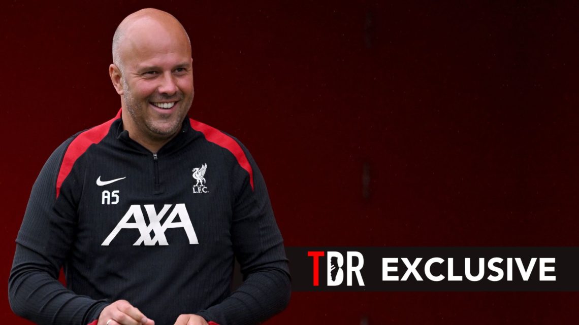 Arne Slot head coach of Liverpool during a training session at AXA Training Centre.