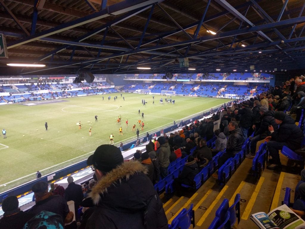 The view from the away end at Ipswich Town's Portman Road